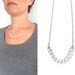 Small bib necklace glitter sparkle facet glass chain necklace handmade
