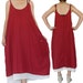 SALE 30% off - 2 Layers Red and White Simply Long Dress size L-2XL