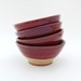 Purple and White Bowls - Ceramic Bowls - Serving Bowls - Pottery Bowls