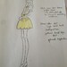 Reserved for Liz, 1960s inspired outfit yellow scalloped hem skirt