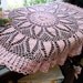 Table Topper - Small Tablecloth or Crocheted Centerpiece in Pink 7851