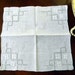 White Pulled Lace Wedding Handkerchief Hankie Hanky 8494