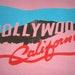 vintage tee HOLLYWOOD CALIFORNIA T Shirt pink tshirt