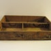 Vintage Divided Wooden Crate Box Handmade