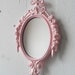Small Mirror in Vintage Pink Whisper Frame - Revived Vintage