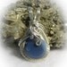 Owyhee Blue Opal Wire Wrapped Stone Pendant