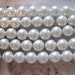 16" long (30 pcs) White Swarovski Pearl Round 14mm Beads