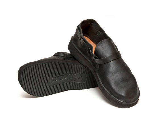 Men's BLACK Handmade Leather Shoes