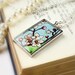 Japanese Cherry Blossoms-- Floral Art Pendant Necklace, Botanical Watercolor Print