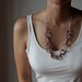 Bubbles form chains - ceramic necklace