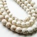 White With Veins Turquoise Round Beads/10mm 16 Inch Strand This Is Not A Necklace