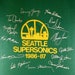 1986-1987 Seattle Supersonics Team Roster Tee - Deadstock and Authentic