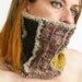 knit neck warmer scarf cowl tube scarf tube cowl knitted mustard brown olive beige curationnation fall winter