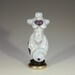 SALE- Blue Marbled Moon Goddess- Lampwork Sculpture Bead- SRA