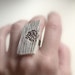 Fragment - An earthy porcelain ring with details of mushrooms