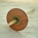 Split notch Drop Spindle Aromatic Cedar and Maple i Ching coin Bottom Whorl 20 g