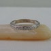 RESERVED. Deco Wedding Band. Etched Rose Pattern. 18 Karat White Gold. Addy on Etsy.