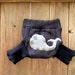 Upcycled Wool Soaker Cover Diaper Cover With Added Doubler Navy Blue With Whale Applique NEWBORN 0-3M Kidsgogreen