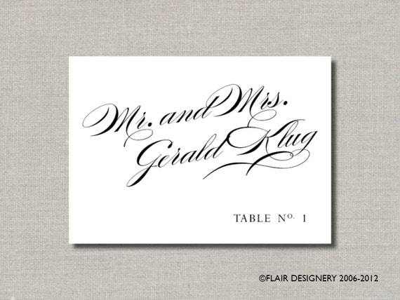 Graceful Collection - Set of 100 - Any Color, Place Cards for Weddings, Parties, Events and more by Flair Designery Il_570xn