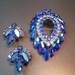 Signed Blue Lagoon Parure Sarah Coventry