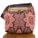 BOHO BAG Cross Body Bag Long Strap Shoulder Bag Salmon Bag Damask Bag Bohemian Bag Vegan Bag Handmade Bag Crossbody Bag Diaper Bag