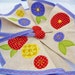 40% off SALE ~ Appliqué bunting - pretty flowers on linen, perfect for tea parties, weddings & celebrations with 11 flags READY to SHIP