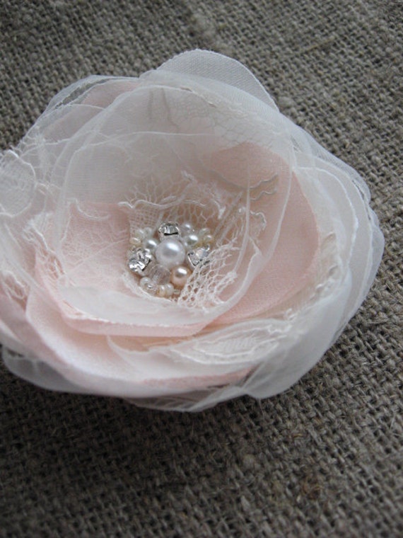 Wedding vintage inspired bridal accessory Hair clip by LeFlowers