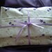 Lavender pillow and eye mask set, hand made, with flax seed