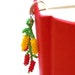Hot Red and Yellow Beaded Chili Pepper Bookmark