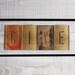 R E S E R V E D "GIVE" Vintage Brass Letter Stencils / Partial Alphabet and Ampersand / Choose Your Initial(s) or Word(s)