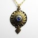 Steampunk Time Warp Mirror Pendant Charm Necklace - One of a Kind Couture OOAK - Adjustable