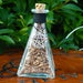 MANDRAKE ROOT Certified Organic - Mayapple Witches Herb - 3.4oz, 100ml Decorative Pyramid Bottle w/Silver Pentacle Necklace