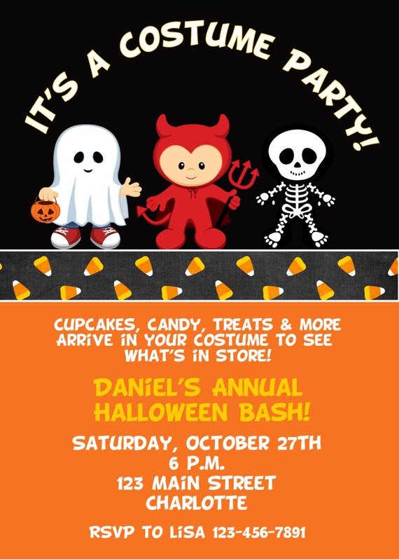 Halloween Costume Invitations 1