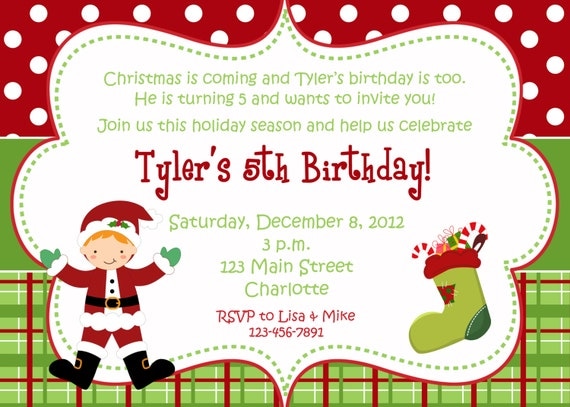 Christmas Kids Party Invitations Samples 7