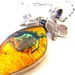 MOTHS 2 A FLAME necklace fused dichroic glass jewelry unique jewelry gemstone and sterling silver necklace