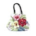 RESERVED For LISA Fabulous Floral Vintage Barkcloth Fat Bottom Bag Tropical Red Pink Yellow Teal