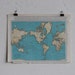 RESERVED-Vintage Map-The World-Early 20th Century