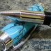 Handmade Pen - Blue and Black Persian TruStone - Unique Desk Pen and Gift