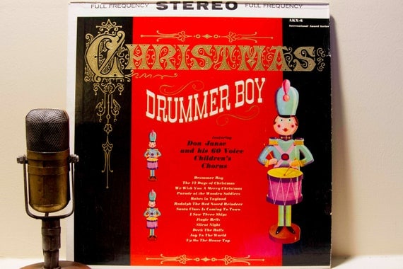 Christmas Vinyl Record Album 1960s Classic by DropTheNeedle