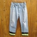 vintage levi's button-fly boyfriend jeans - distressed - 30 inch waist