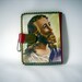 1940's Leather and Vinyl Wallet with Jesus Picture on Front