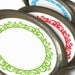 Colorful Wreaths Canning jar labels, 2 inch round stickers for mason jars, fruit and vegetable preservation, jam and jelly