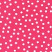 Pink and White Polk Dot Fabric, Robert Kaufman Remix, Polka Dot in Bright Pink, 1 Yard