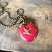His Eye is on the Sparrow HOT PINK Necklace