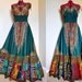 RESERVED for YW - Tribal Bazaar - Long African Patchwork Bohemian Gown, Ooak Dashiki Maxi dress, Can fit sizes - S to XL