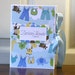 Modern Baby Book, Boy, Baby clothes on a line, blue, green and yellow, Deluxe