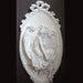 Vintage Plaster Plaque Relief Nicolette Forbidden Love 13th century Love Tale