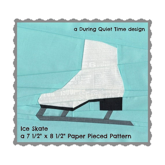 Ice Skating Scrapbook Paper