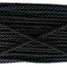 Black Twist Cord Jewelry Bail Loop Knot Necklace Rope Bag 18 Yards