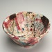 Serving Bowl Abstract Jewel Tone Colors Hand Painted Colorful Fruit or Small Mix Bowl